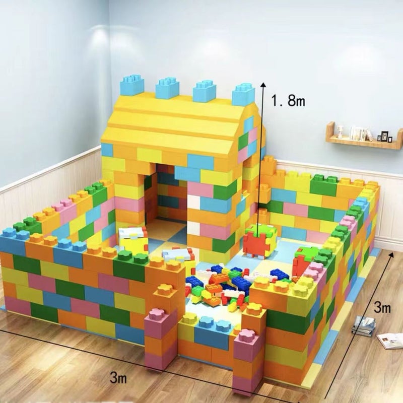 Amusement Park Building Blocks Large Shopping Mall Playground Castle Fence Toy Epp Foam Building Blocks Brick Building Blocks Large Particles - Image 5